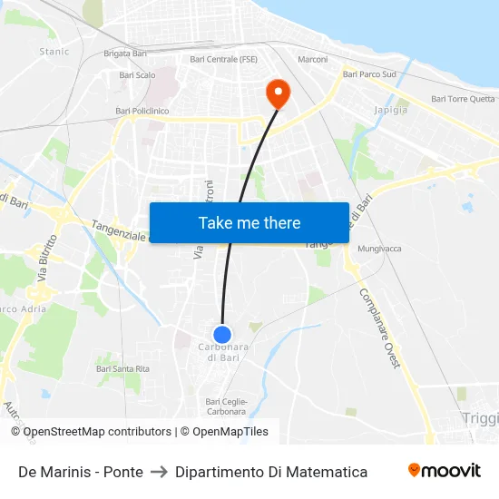 De Marinis - Bridge to Mathematics Department map