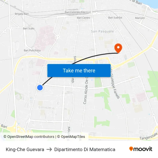 King-Che Guevara to Department of Mathematics map