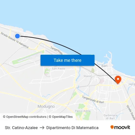 Catino-Azalee Road to Mathematics Department map