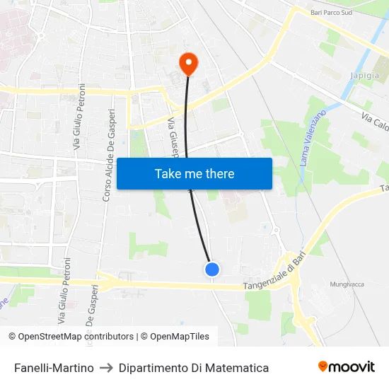 Fanelli-Martino to Mathematics Department map