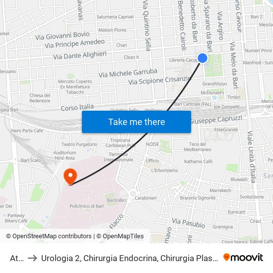 Ateneo to Urologia 2, Chirurgia Endocrina, Chirurgia Plastica, Chirurgia Toragica, Medicina Dello Sport map