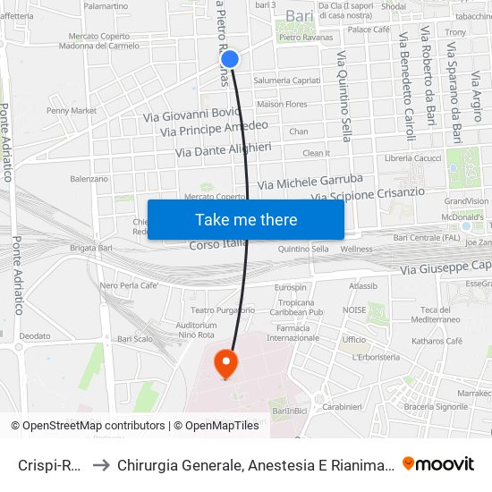 Crispi-Ravanas to Chirurgia Generale, Anestesia E Rianimazione, Cardiochirurgia map