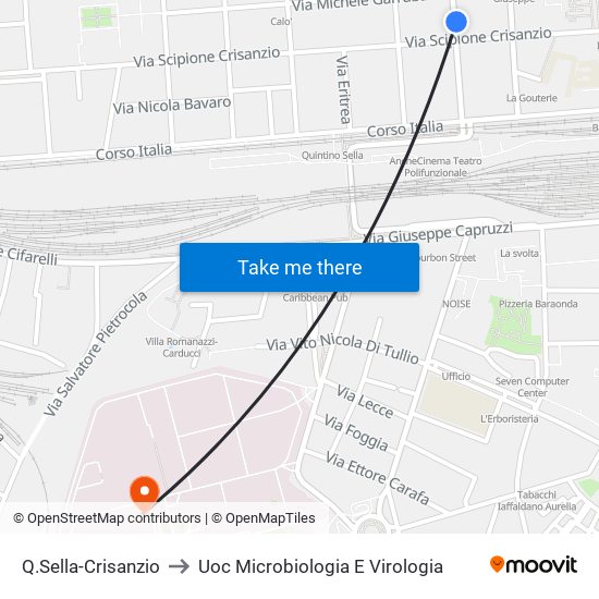 Q.Sella-Crisanzio to Uoc Microbiologia E Virologia map