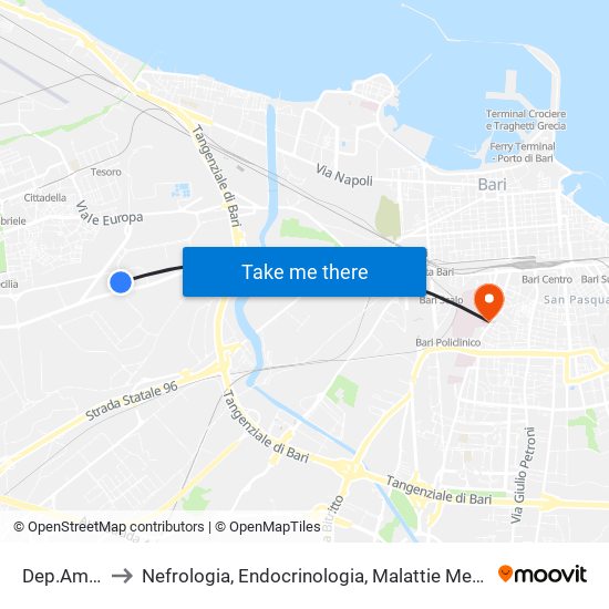 Dep.Amtab to Nefrologia, Endocrinologia, Malattie Metaboliche map