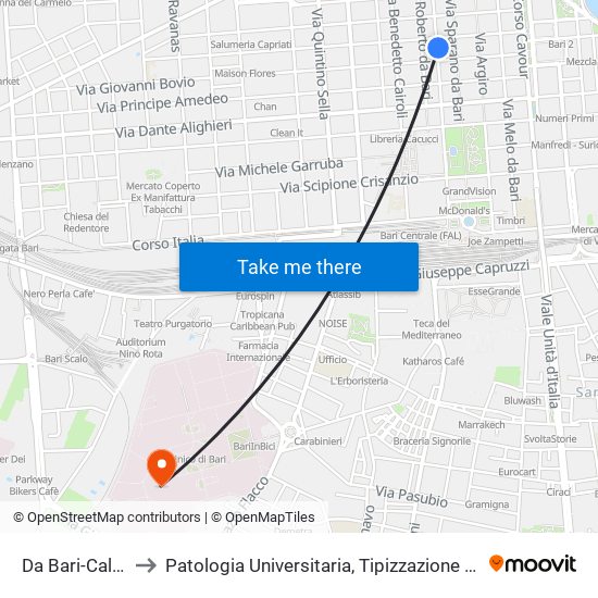 Da Bari-Calefati to Patologia Universitaria, Tipizzazione Tessutale map