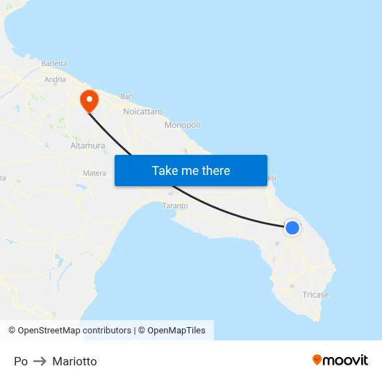 Po to Mariotto map