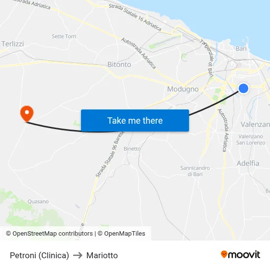 Petroni (Clinic) to Mariotto map