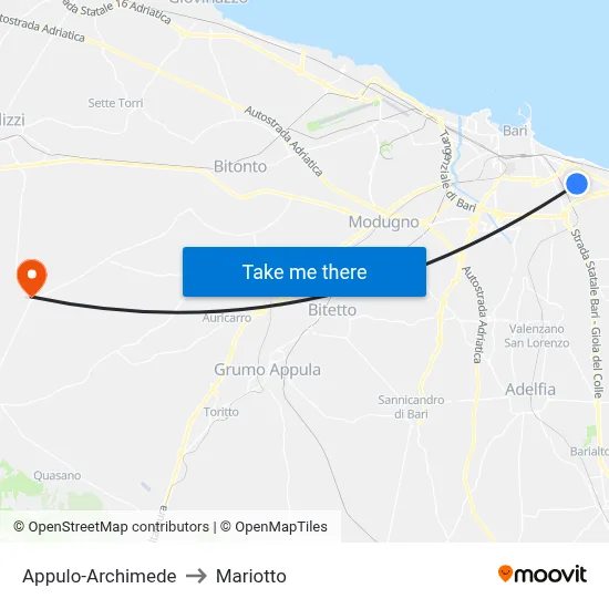 Appulo-Archimede to Mariotto map