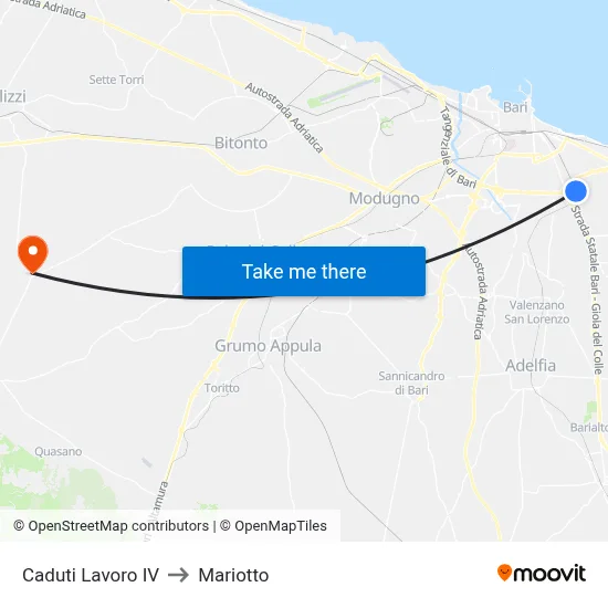 Work Casualties IV to Mariotto map