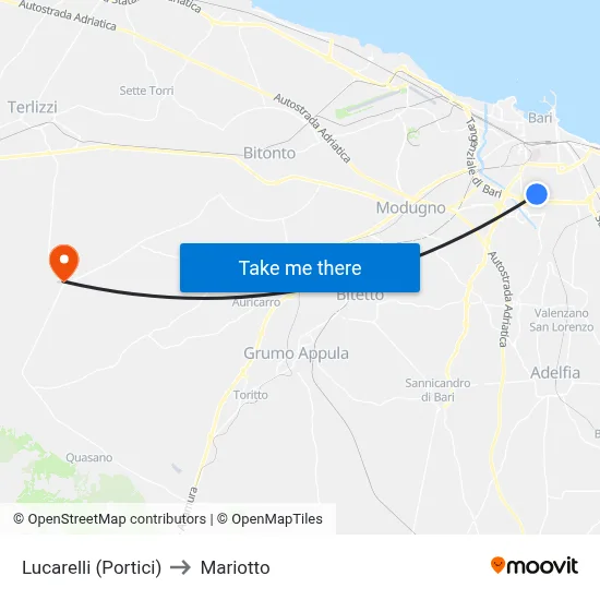 Lucarelli (Portici) to Mariotto map