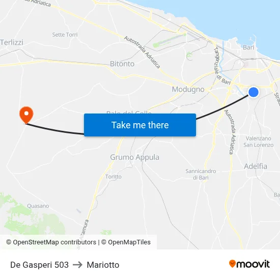 De Gasperi 503 to Mariotto map