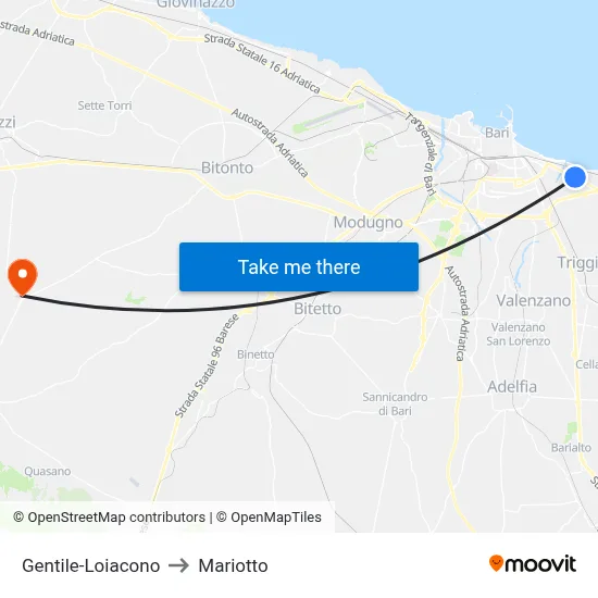 Gentile-Loiacono to Mariotto map