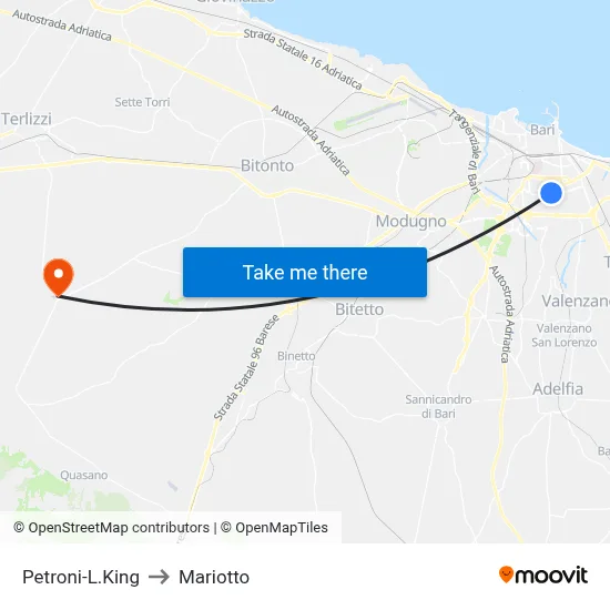 Petroni-L.King to Mariotto map
