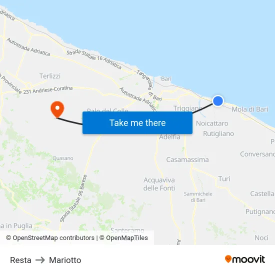 Resta to Mariotto map
