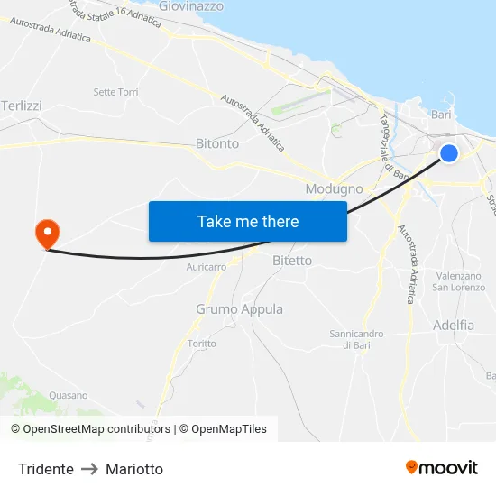 Tridente to Mariotto map