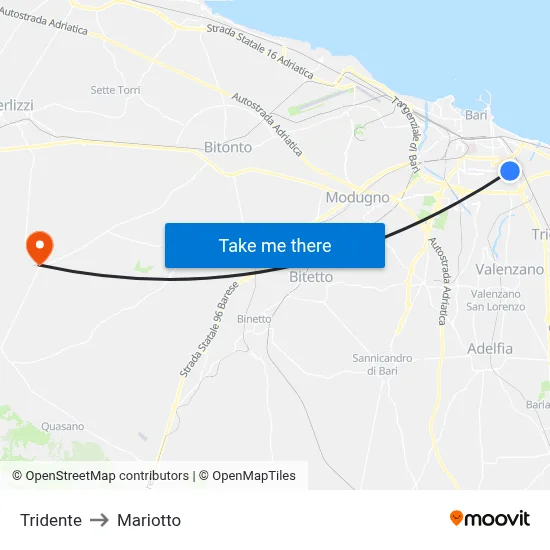 Tridente to Mariotto map