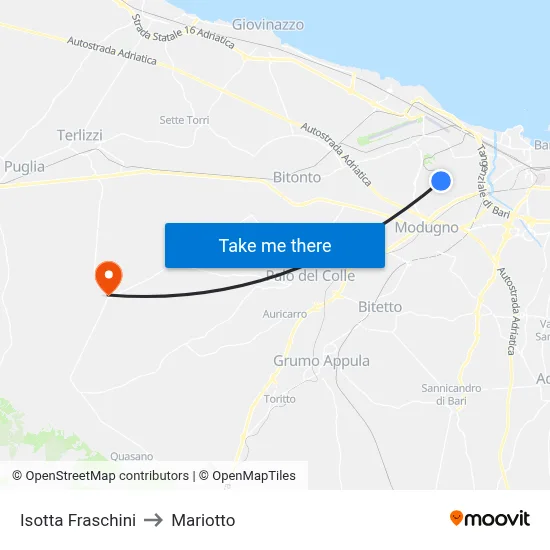 Isotta Fraschini to Mariotto map