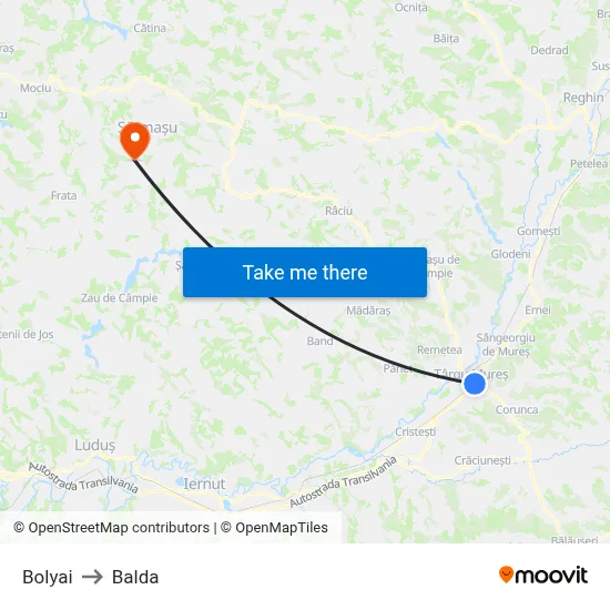 Bolyai to Balda map