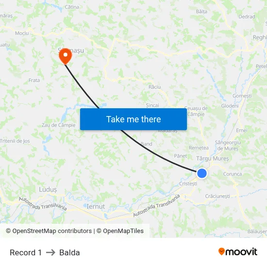 Record 1 to Balda map