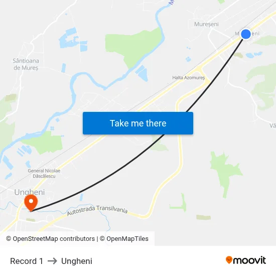 Record 1 to Ungheni map