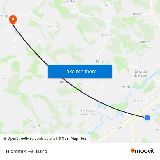 Hidromix to Band map