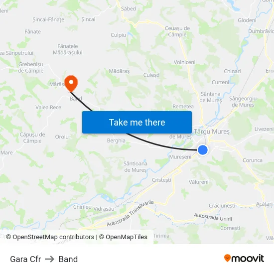 Gara Cfr to Band map