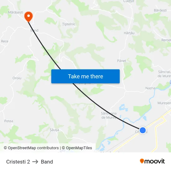 Cristești | Gării to Band map