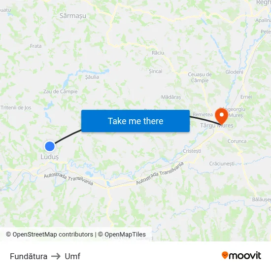 Fundătura to Umf map