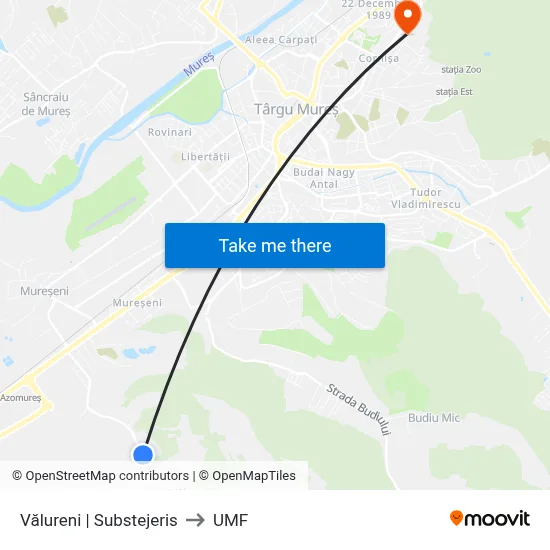 Vălureni | Substejeris to UMF map