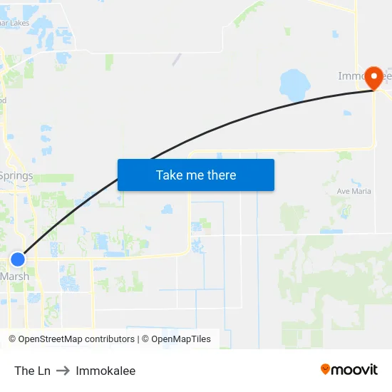 The Ln to Immokalee map