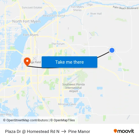 Plaza Dr @ Homestead Rd N to Pine Manor map