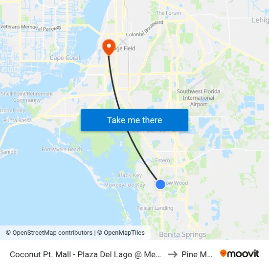 Coconut Pt. Mall - Plaza Del Lago @ Mediterranean to Pine Manor map