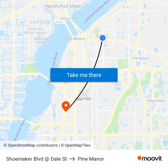 Shoemaker Blvd @ Dale St to Pine Manor map