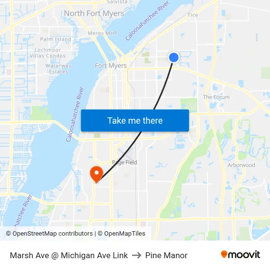 Marsh Ave @ Michigan Ave Link to Pine Manor map