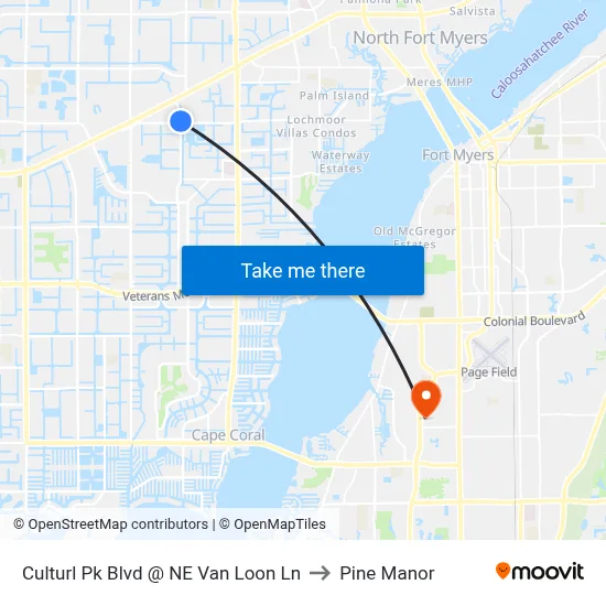 Culturl Pk Blvd @ NE Van Loon Ln to Pine Manor map