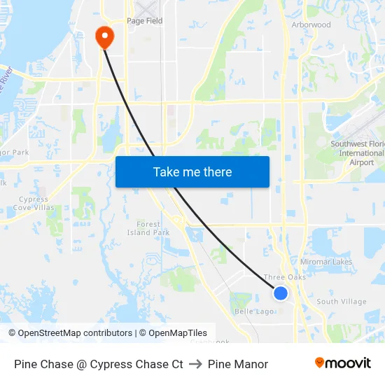 Pine Chase @ Cypress Chase Ct to Pine Manor map