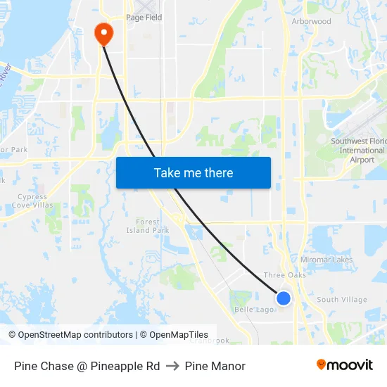 Pine Chase @ Pineapple Rd to Pine Manor map