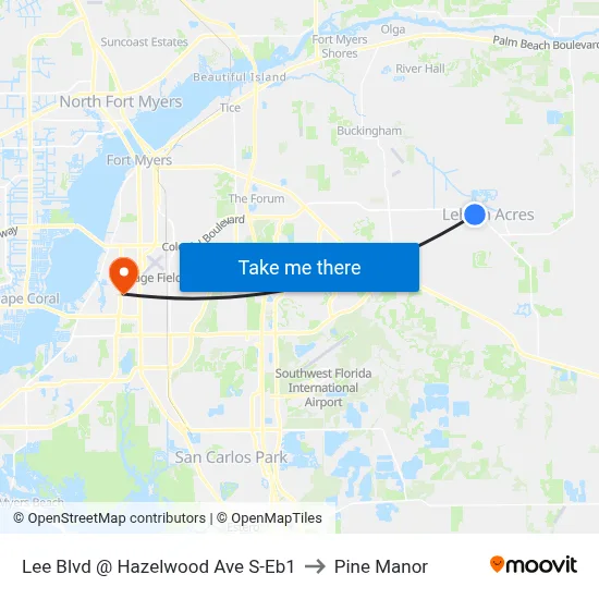 Lee Blvd @ Hazelwood Ave S-Eb1 to Pine Manor map