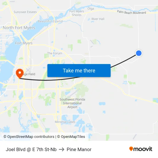 Joel Blvd @ E 7th St-Nb to Pine Manor map