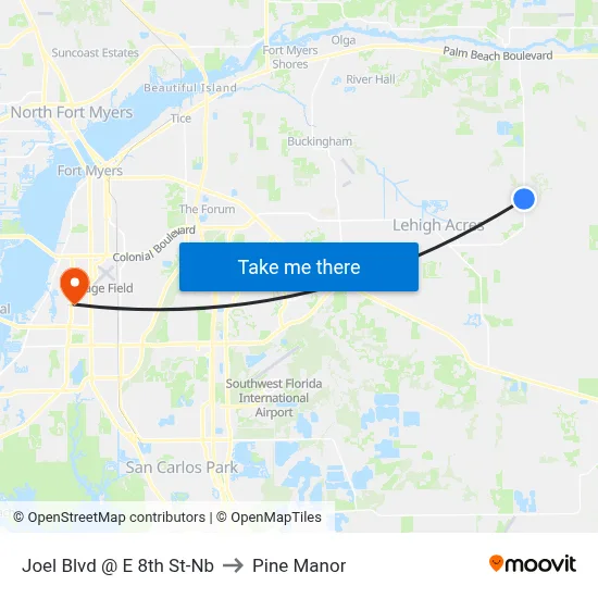 Joel Blvd @ E 8th St-Nb to Pine Manor map