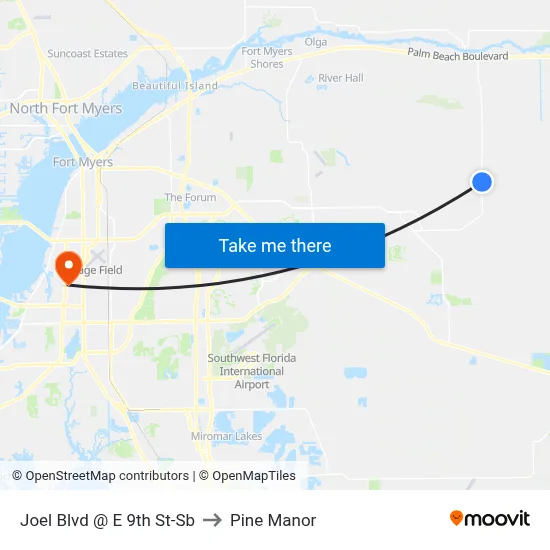 Joel Blvd @ E 9th St-Sb to Pine Manor map