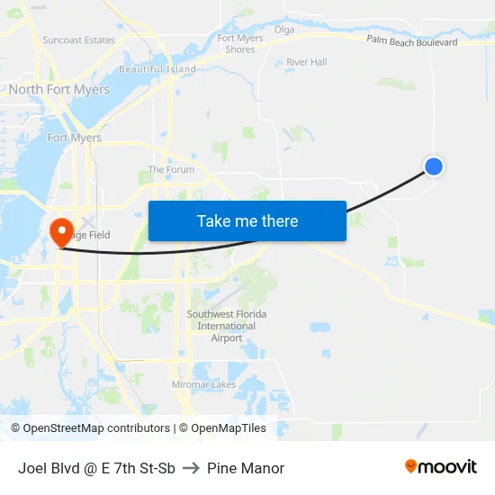 Joel Blvd @ E 7th St-Sb to Pine Manor map