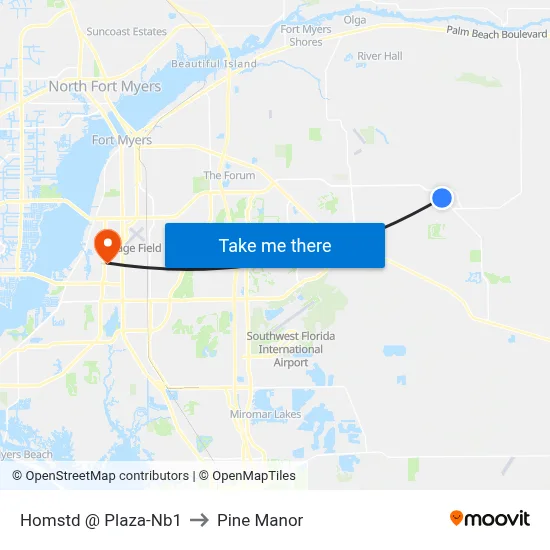Homstd @ Plaza-Nb1 to Pine Manor map