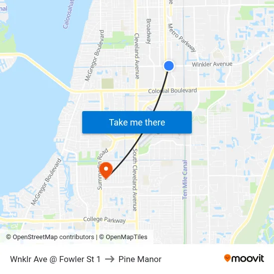 Wnklr Ave @ Fowler St 1 to Pine Manor map