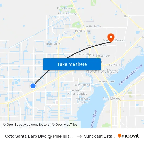 Cctc Santa Barb Blvd @ Pine Island Rd to Suncoast Estates map