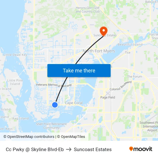 Cc Pwky @ Skyline Blvd-Eb to Suncoast Estates map
