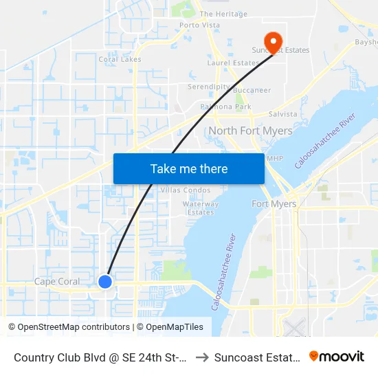 Country Club Blvd @ SE 24th St-Sb to Suncoast Estates map