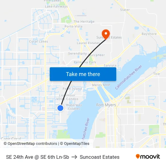 SE 24th Ave @ SE 6th Ln-Sb to Suncoast Estates map
