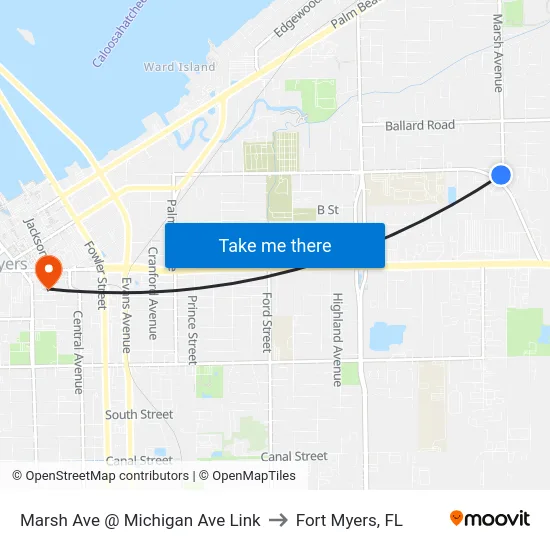 Marsh Ave @ Michigan Ave Link to Fort Myers, FL map