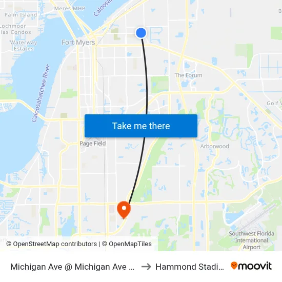 Michigan Ave @ Michigan Ave Link to Hammond Stadium map